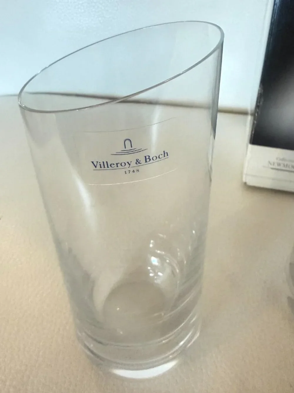 NEW VILLEROY & BOCH NEWMOON CRYSTAL LONGDRINK TUMBLERS SET OF 4 HIGHBALL GLASSES